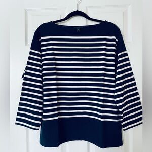 ⚓ J.Crew | Nautical Stripe Long-Sleeve Tee | XL